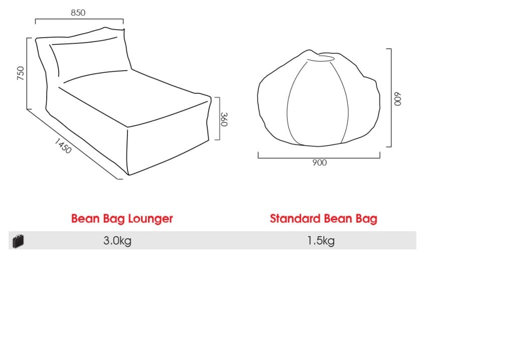 Branded Bean Bags Specifications