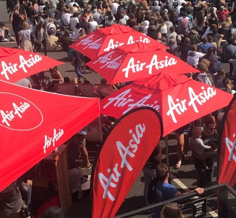 Air Asia Market Umbrellas